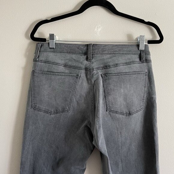 Talbots Women 6 Gray Denim Stretch Five Pocket Flawless Curvy Slim Ankle Jeans - Picture 7 of 9